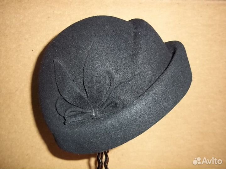 Шляпа фетровая черного цвета размер 56