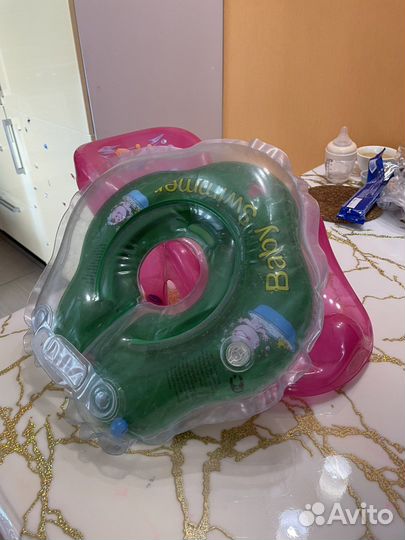 Детский матрас для купания, Круг и горка