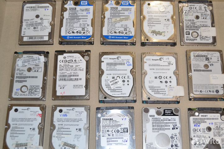 Жесткие диски для ноутбуков 2.5 бу (обн 28.07.23)