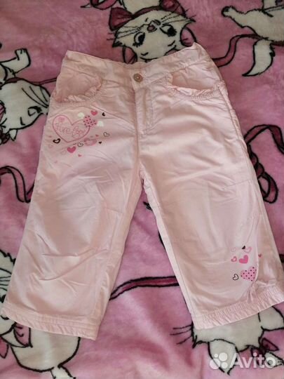Брюки утеплённыедля девочки, размер 80