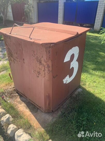 Мусорный контейнер с крышкой бак тбо