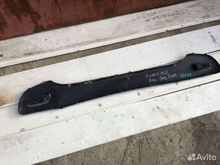 Юбка накладка заднего бампера Peugeot 107