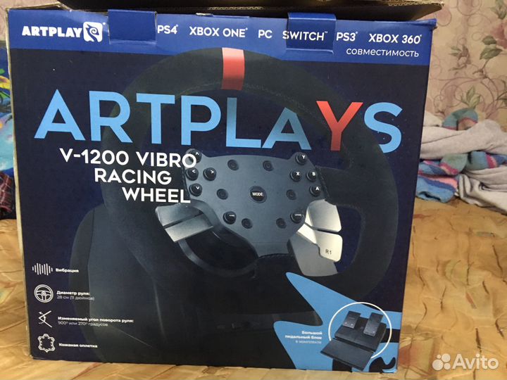 Игровой руль artplays v 1200 vibro