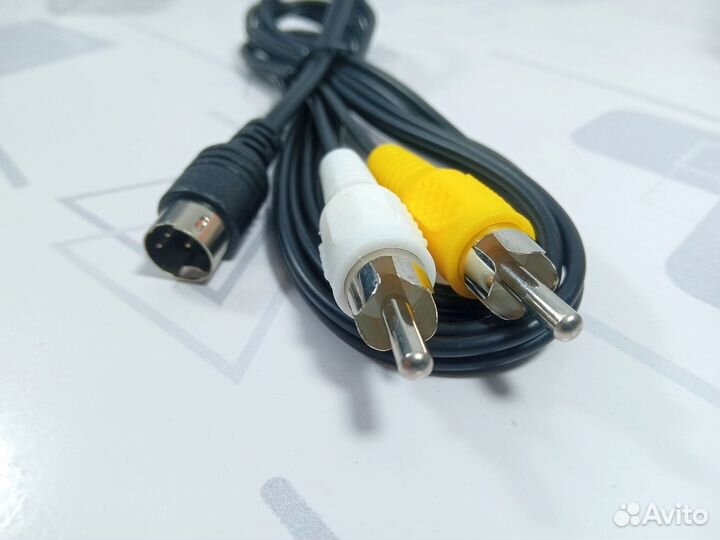 AV Кабель для тв (тюльпаны) на Sega 16bit новый