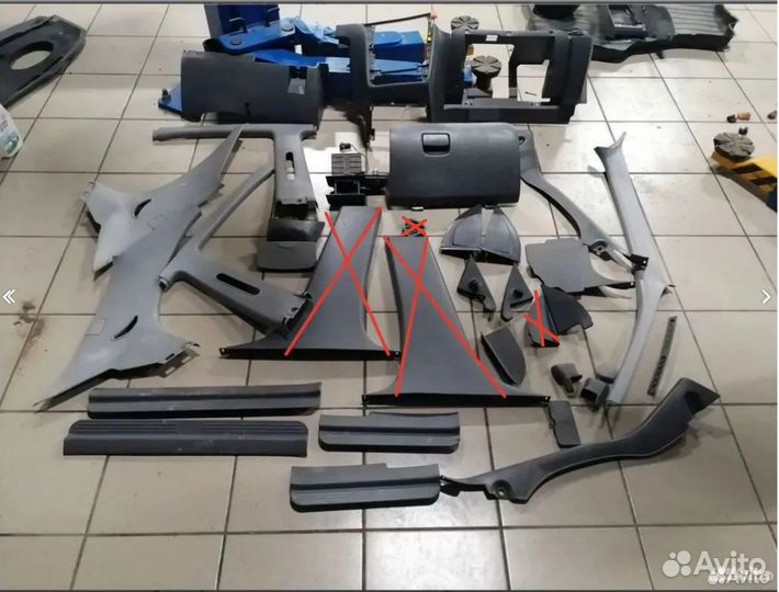 Пластик салона KIA spektra