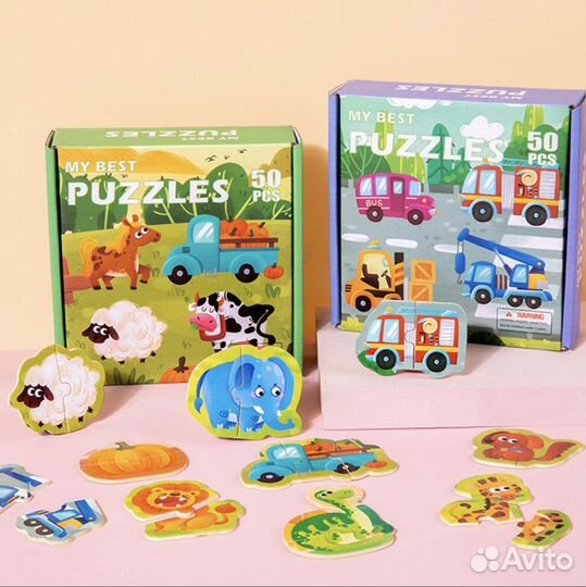 Деревянные Макси-пазлы