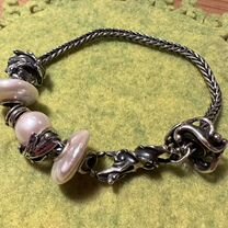 Trollbeads шарм спейсер замок на браслет