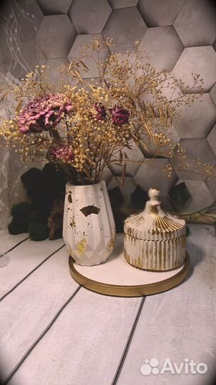 Подарки на 14 февраля, 8 марта. мох. Гипс