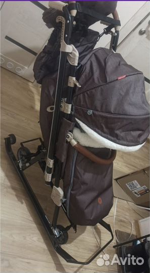 Новые Санки коляска Ника 7 8 к