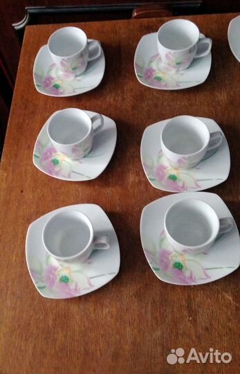 Чайный+кофейный сервиз+тарелки Mona Lisa