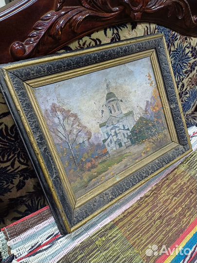 Картина маслом на холсте. Русский Север.1987г