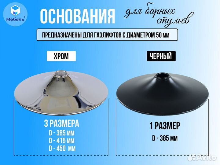 Ножка для барного стула