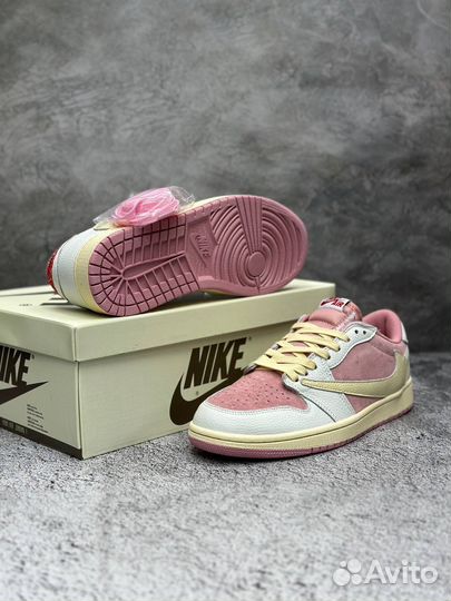 Кроссовки nike air jordan 1 low travis scott