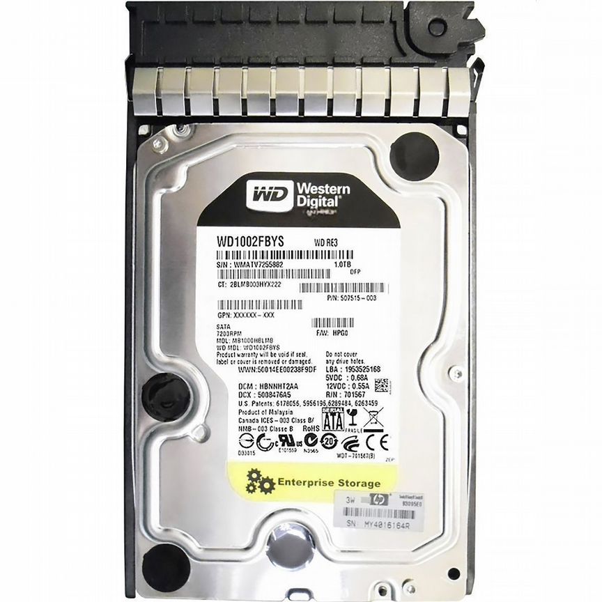 [MB1000HBLMB] Жесткий Диск Hp 1tb Sata2 3,5" Hdd Mb1000hblmb