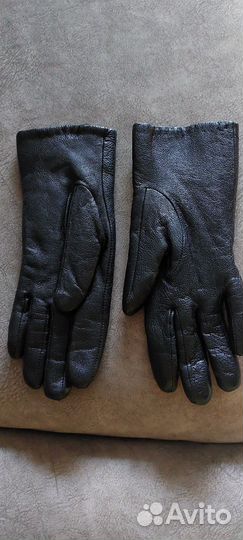 Перчатки женские кожаные новые