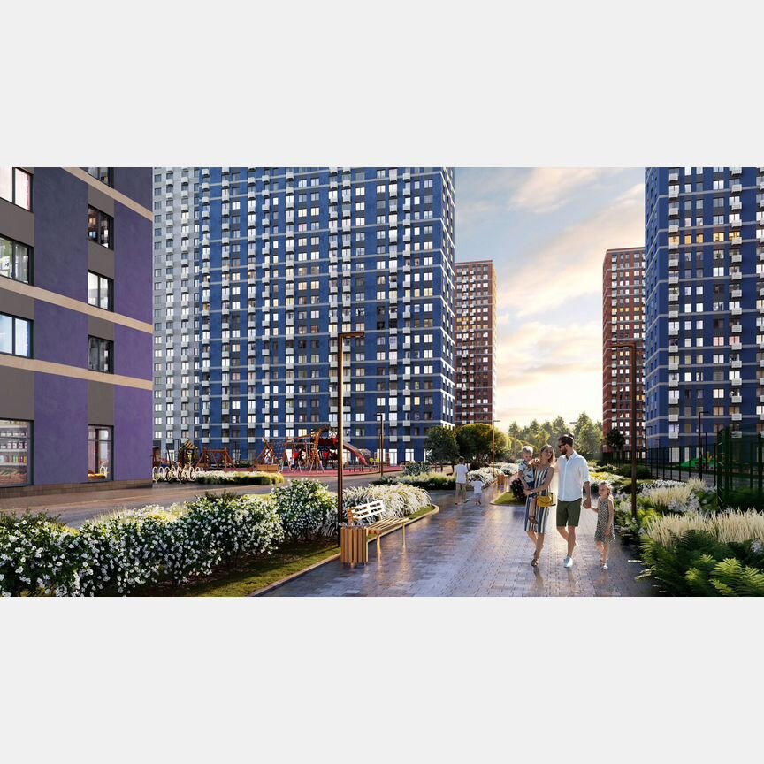 2-к. квартира, 48 м², 6/23 эт.