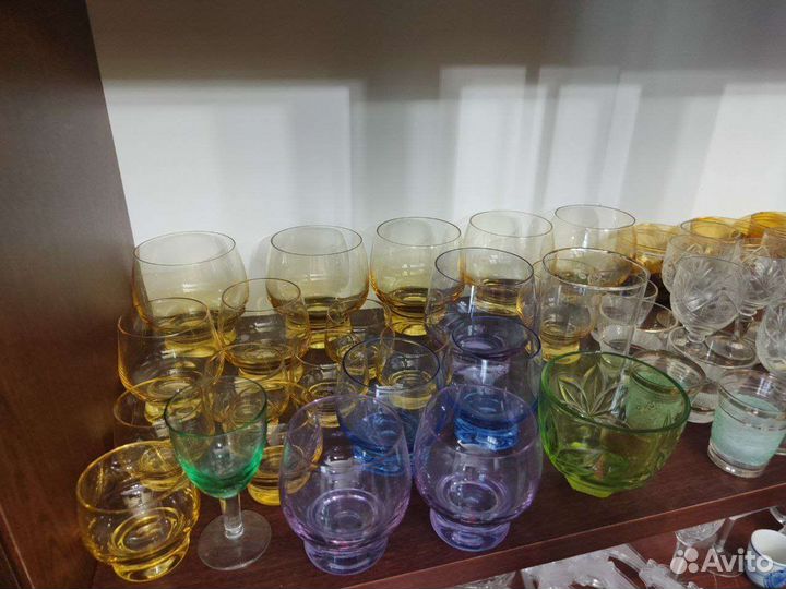 Цветное стекло, хрусталь. СССР. Чехия