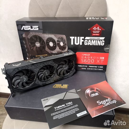 Видеокарта asus RX 5600 XT TUF Gaming X3 6GB