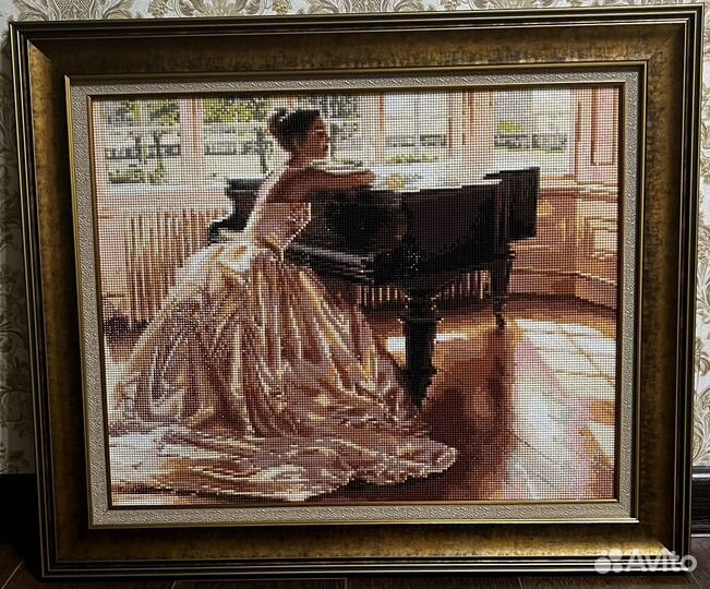 Картина из алмазной мозаики, готовая