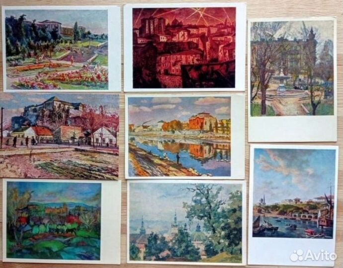 Города Украины, 13 открыток 60-80е годы