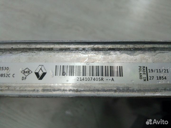 Радиатор охлаждения двигателя основной Renault dus