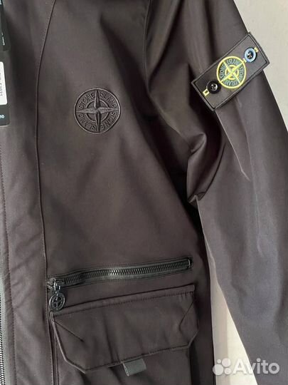 Куртка демисезонная мужская Stone island чёрная