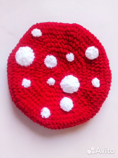 Берет мухомор плюшевый
