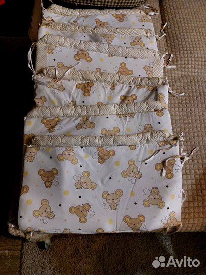 Бортики в детскую кроватку бу