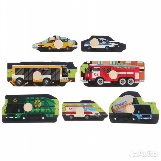 Деревянные развивающие пазлы рамка