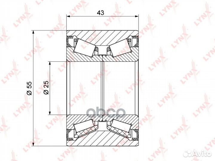 Подшипник ступ.renault logan/sandero/clio IV 04