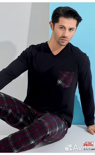 Мужская пижама хлопок