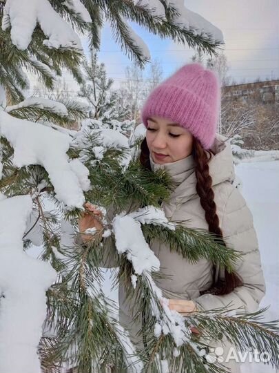 Шапка снуд варежки