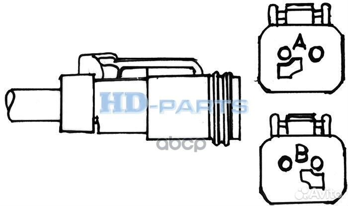 Датчик ABS Scania L4300mm левый 110454 HD-parts