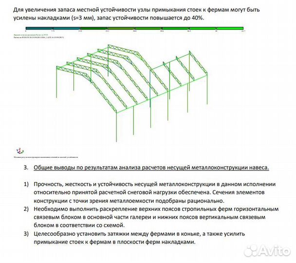 Навес из металлопрофиля, 5 дней, 4х10 l-5063