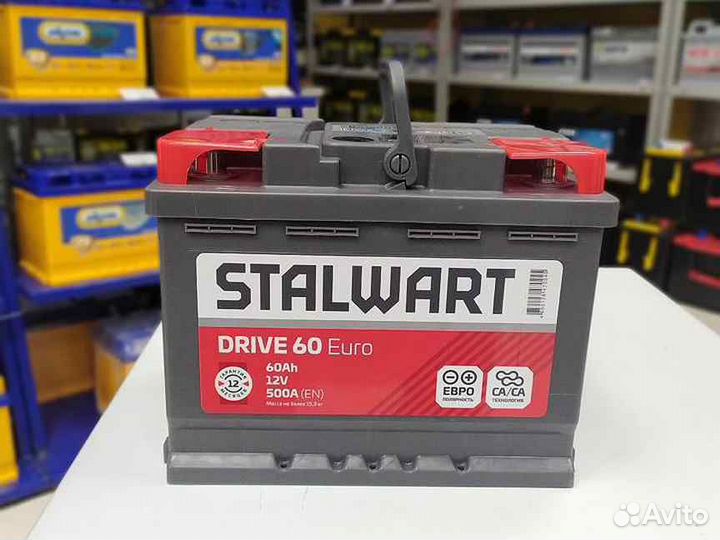 Аккумулятор stalwart 60А/ч новый
