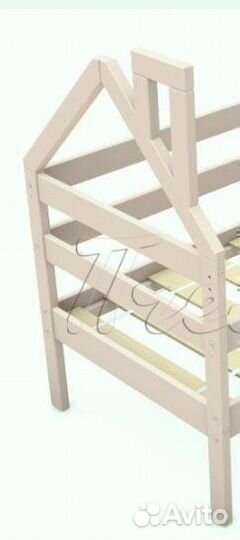 Кровать подростковая новая 160*80 см бежевая