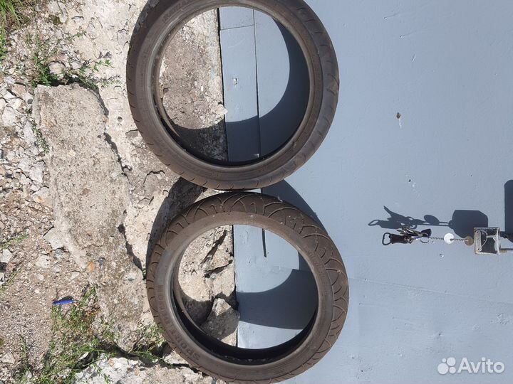 Передние баллоны 120/70 17 бридж и pirelli