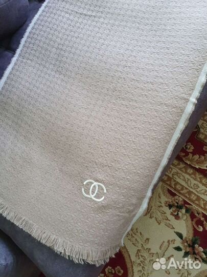 Тёплый мягкий шарф шанель