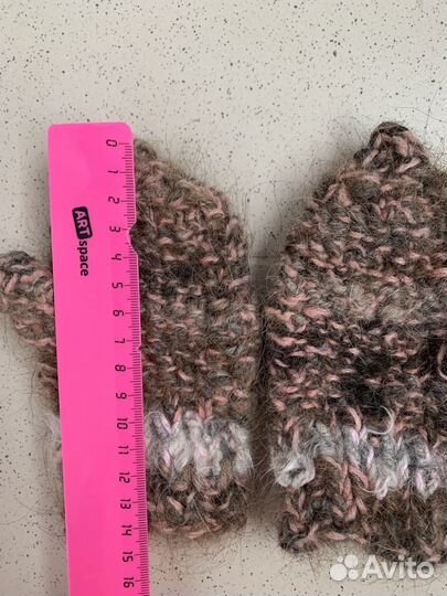 Варежки из собачьей шерсти детские