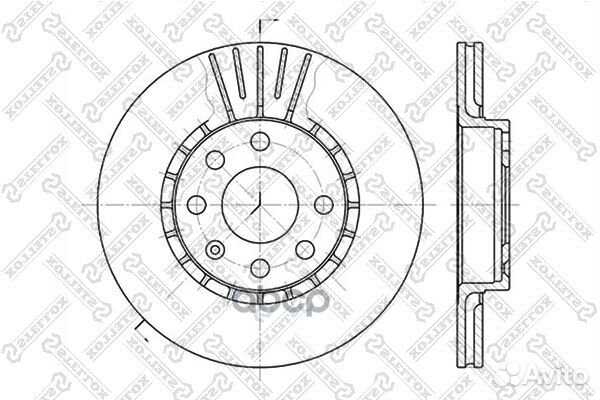 6020-3617V-SX диск тормозной передний Opel Ast