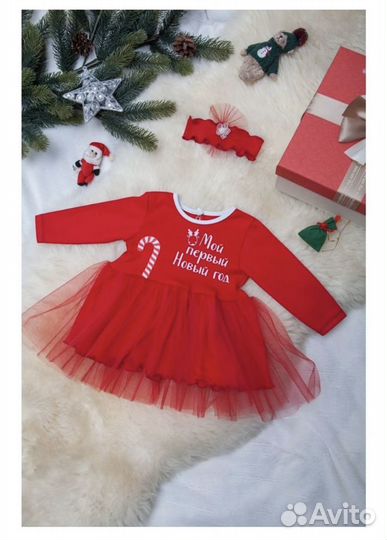 Платье на Новый год для девочки 62