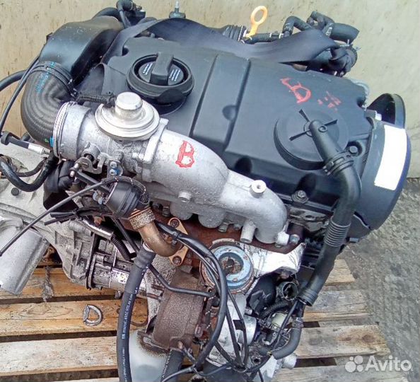 Двигатель Volkswagen Passat 1.9 D AWX 2000-2005