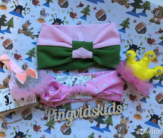 Повязки на голову.Аксессуары для девочки и мальчик