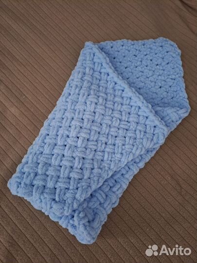 Плед из ализе пуффи