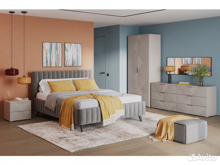 Тумба прикроватная Шелтон-2 Latte