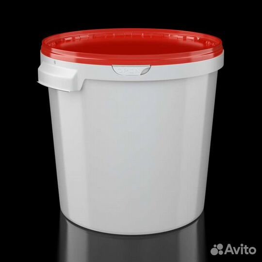 Ведро пластиковое с крышкой 10л