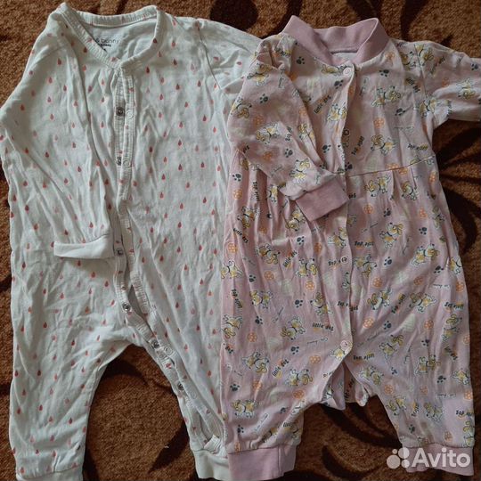Вещи пакетом на девочку с рождения до 86 размера