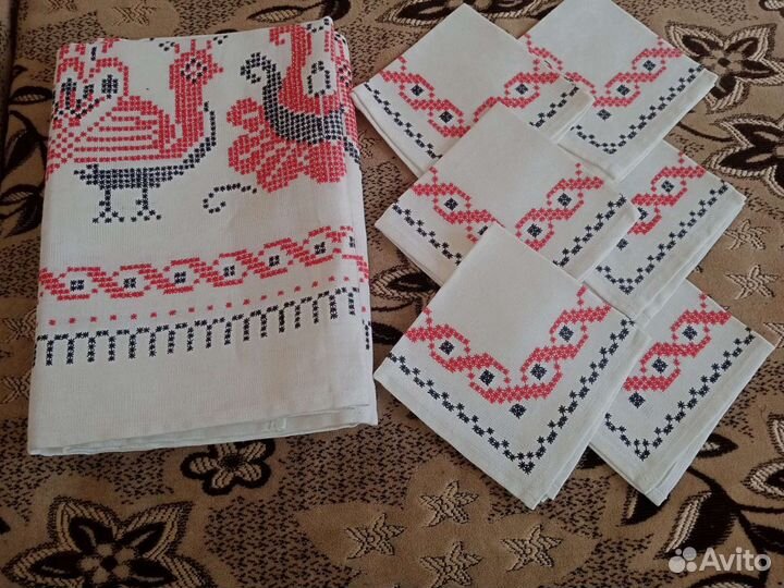 Скатерть лен новая
