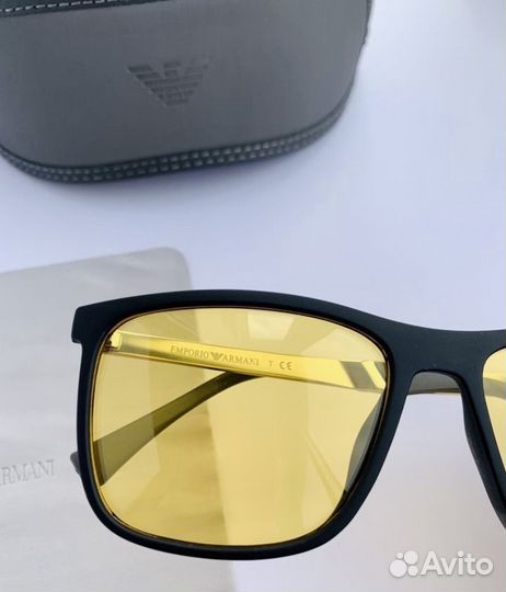 Очки emporio armani желтые поляризационные