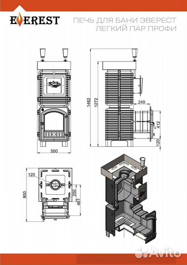 Печь для бани Эверест 